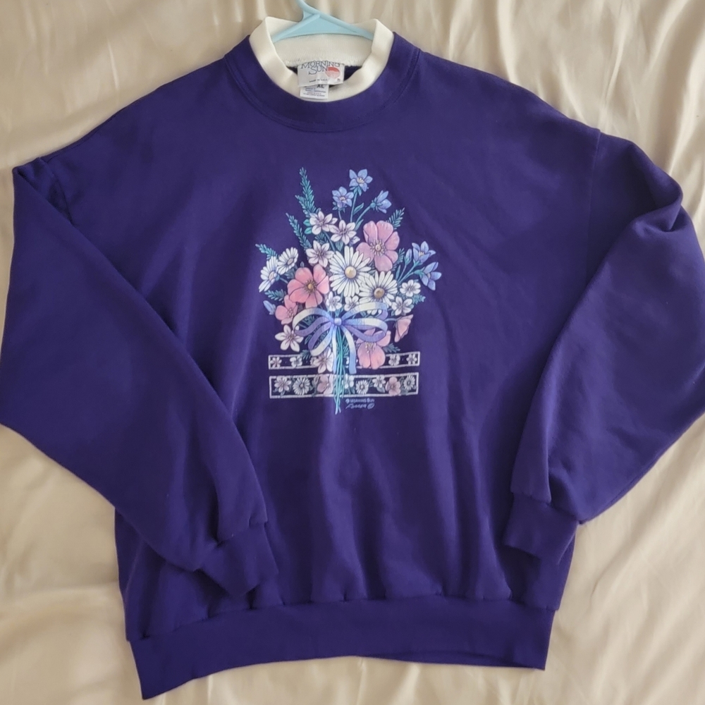 Vintage Morning Sun Jerzees Crew Neck XL Made In the USA